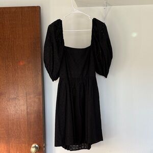 Open-Back Black Dress